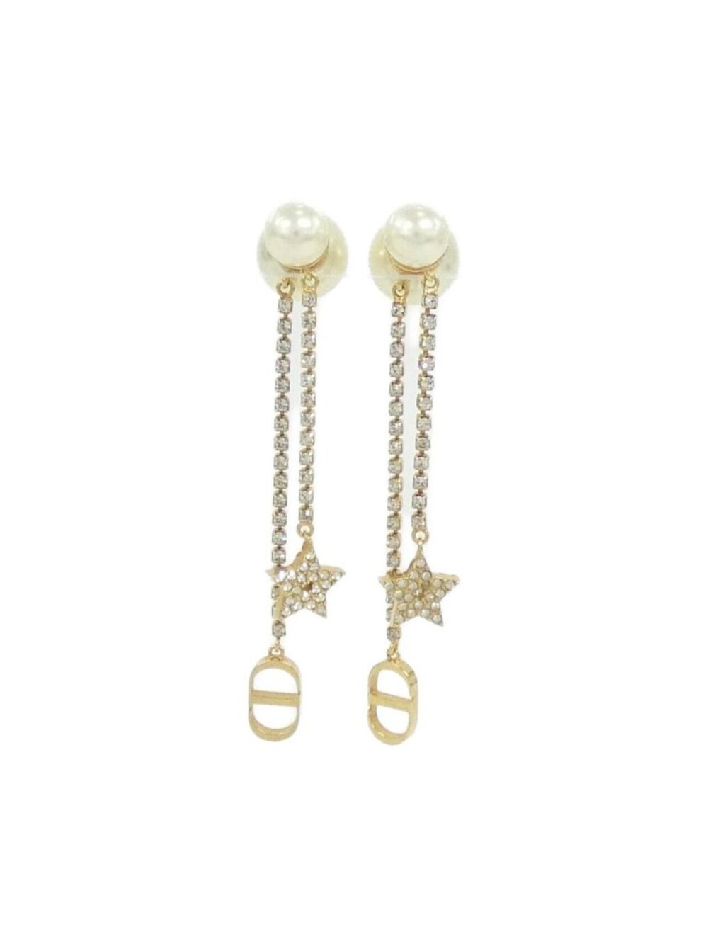 Dior Tribal Earrings Gold